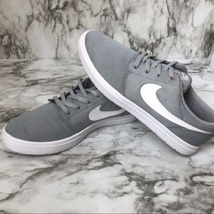 NIKE SB Portmore Ultralight Grey & White Sneakers